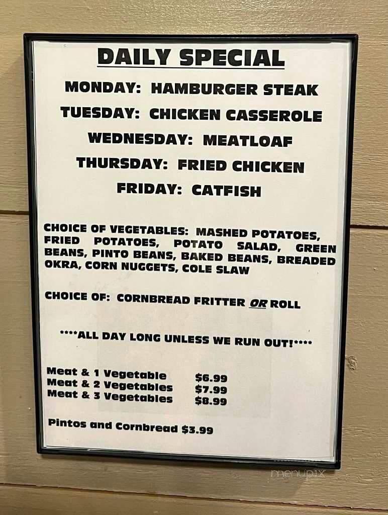 Bobcat Den - Byrdstown, TN menu_pic