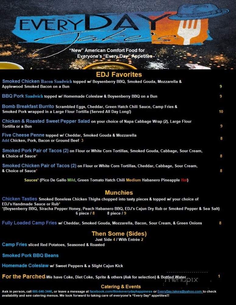 Every Day Jakes - Rapid City, SD menu_pic