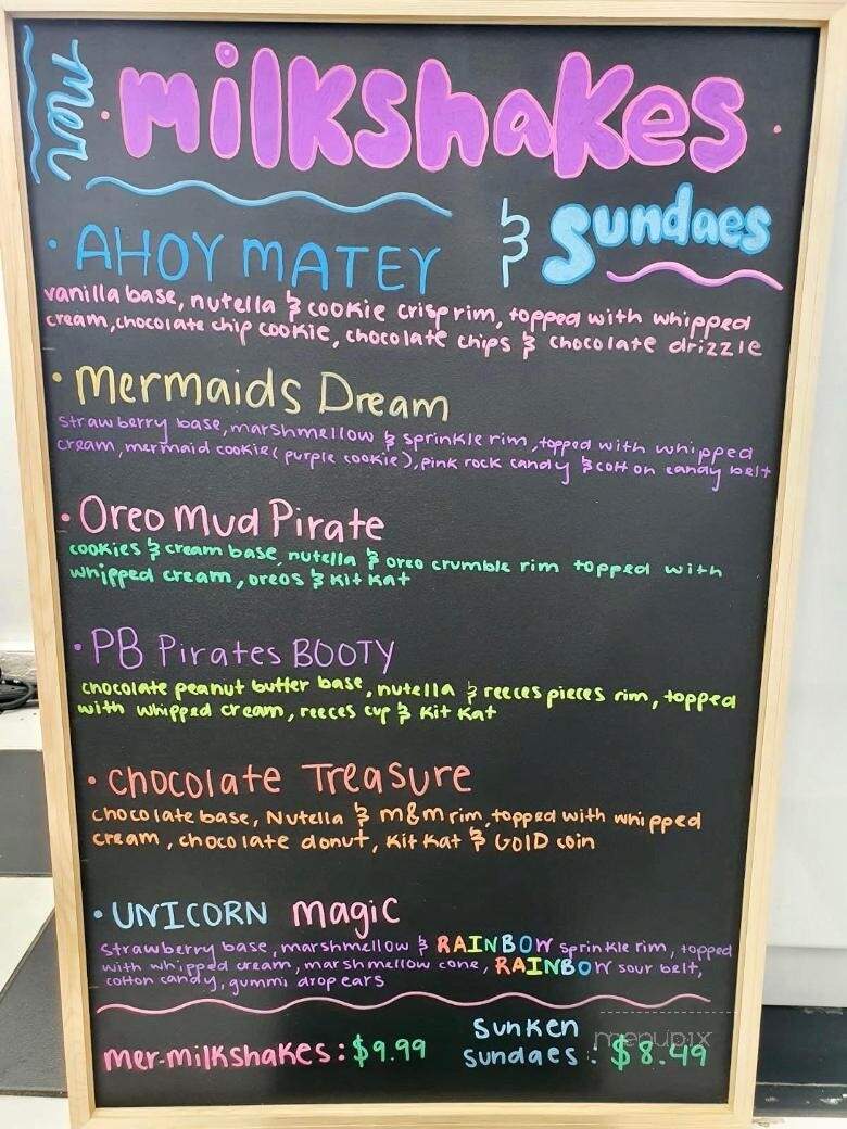 Mermaid's Dream Ice Cream - North Myrtle Beach, SC menu_pic