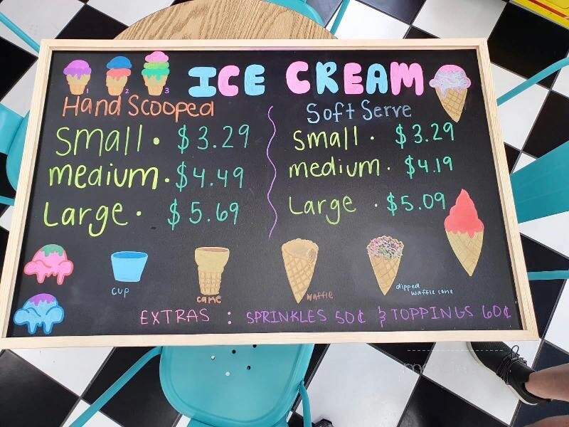 Mermaid's Dream Ice Cream - North Myrtle Beach, SC menu_pic