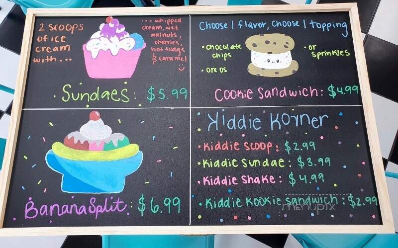 Mermaid's Dream Ice Cream - North Myrtle Beach, SC menu_pic