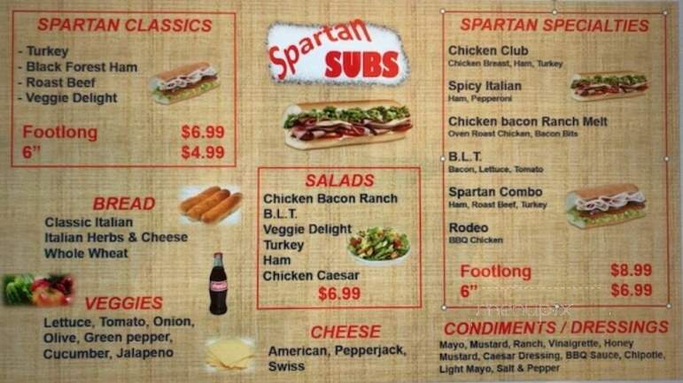 Spartan Pizza - Granger, WA menu_pic