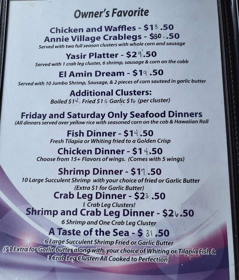 Taste Lounge - Georgetown, SC menu_pic