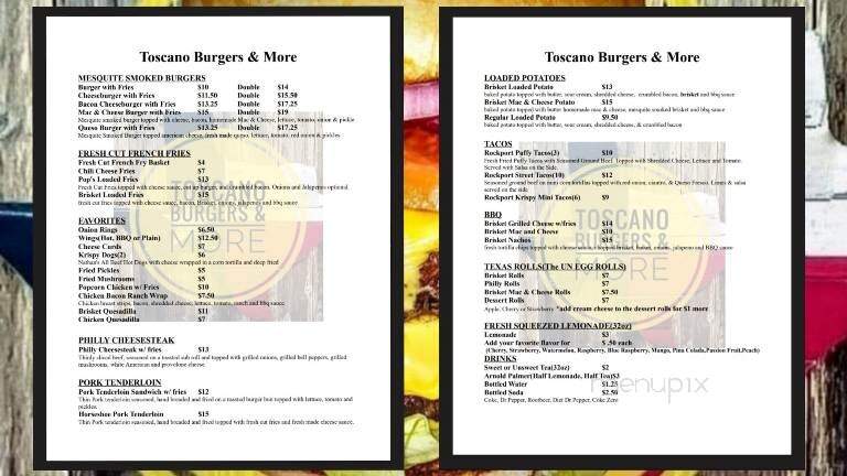 Toscano Burgers & More - Rockport, TX