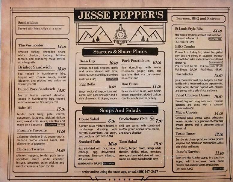 Jesse Pepper's Smoke Shack - White Sulphur Springs, MT
