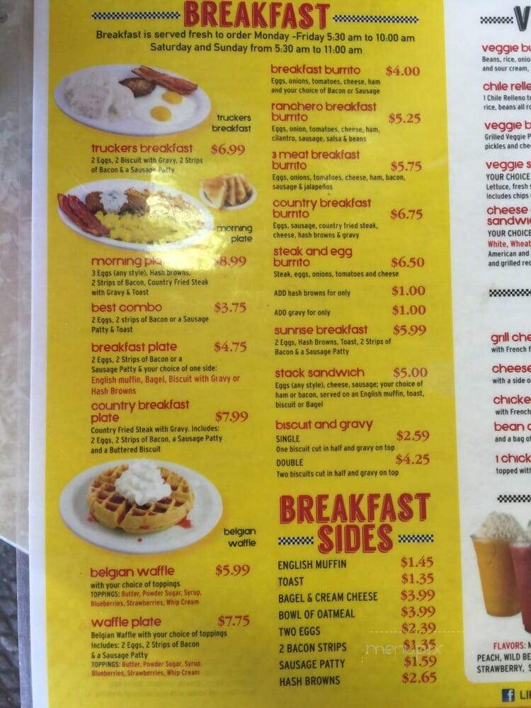 Esparza Family Restaurant - Trona, CA menu_pic