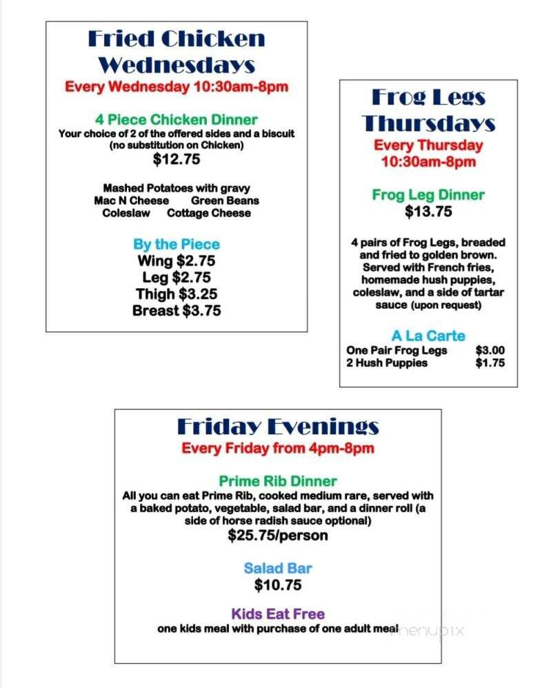 Central Cafe - Columbus, IN menu_pic