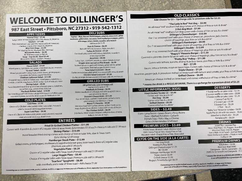 Dillingers Diner - Pittsboro, NC