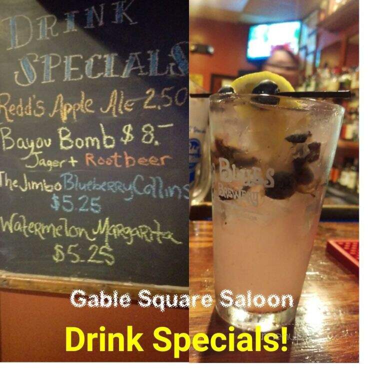 Gable Square Saloon & Games - Birmingham, AL menu_pic