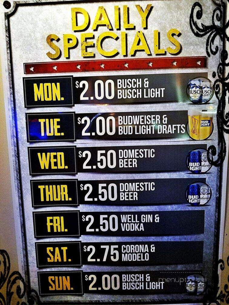 The Blue Boar Inn - Montgomery, IL menu_pic