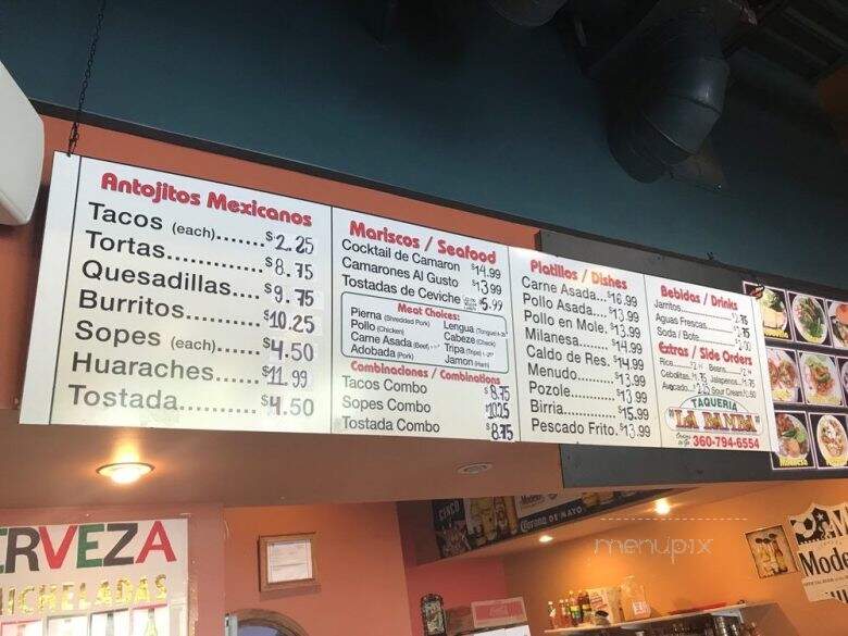 Taqueria La Bamba - Gastonia, NC menu_pic