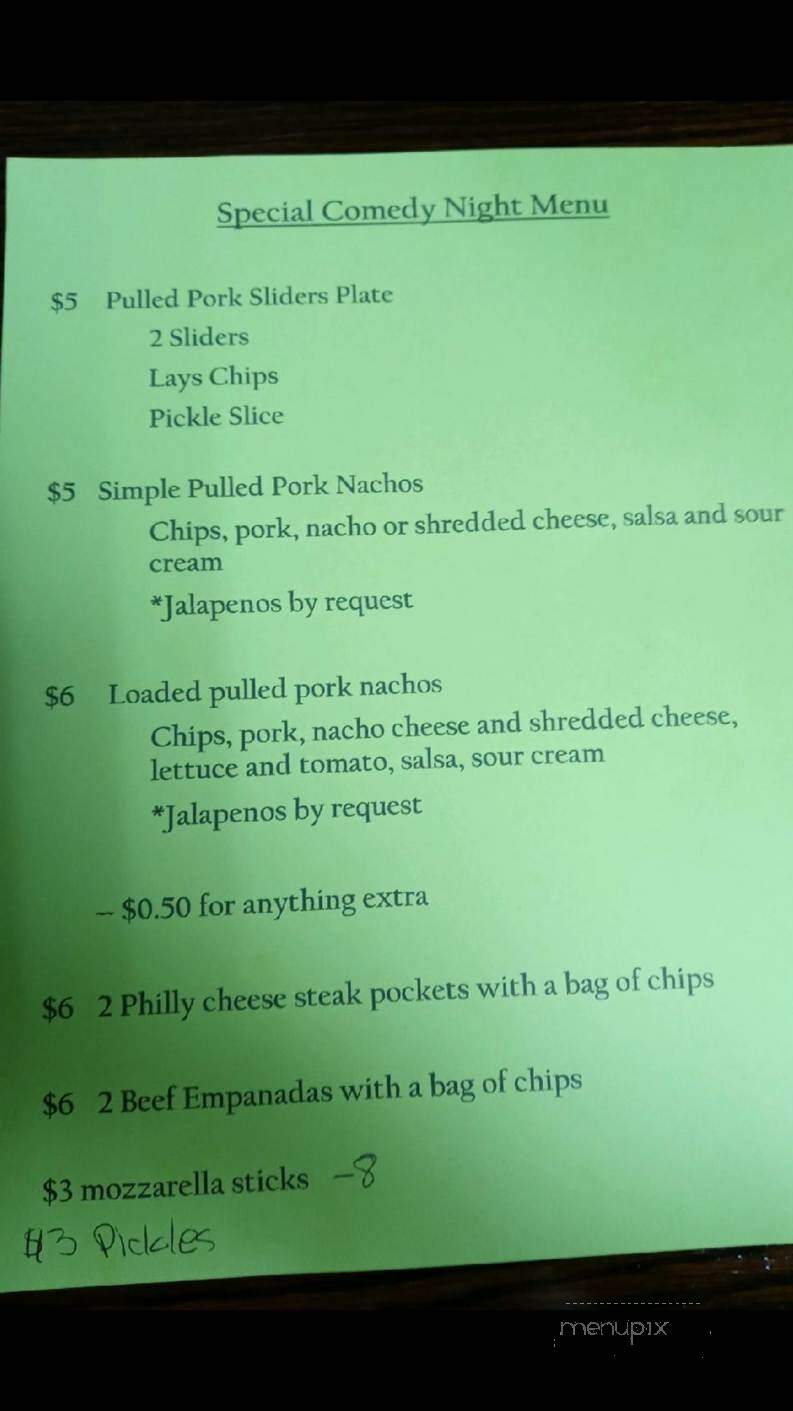 Sunflower Saloon - Blue Mound, KS menu_pic