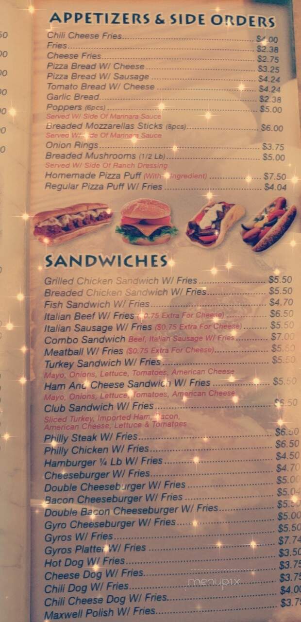 Nuno's Pizza - Harvey, IL menu_pic
