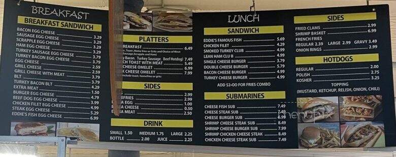 Eddie's Lunch - Baltimore, MD menu_pic