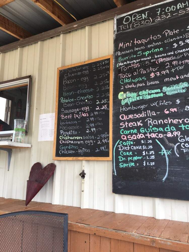 Taqueria San Juan - Leakey, TX menu_pic