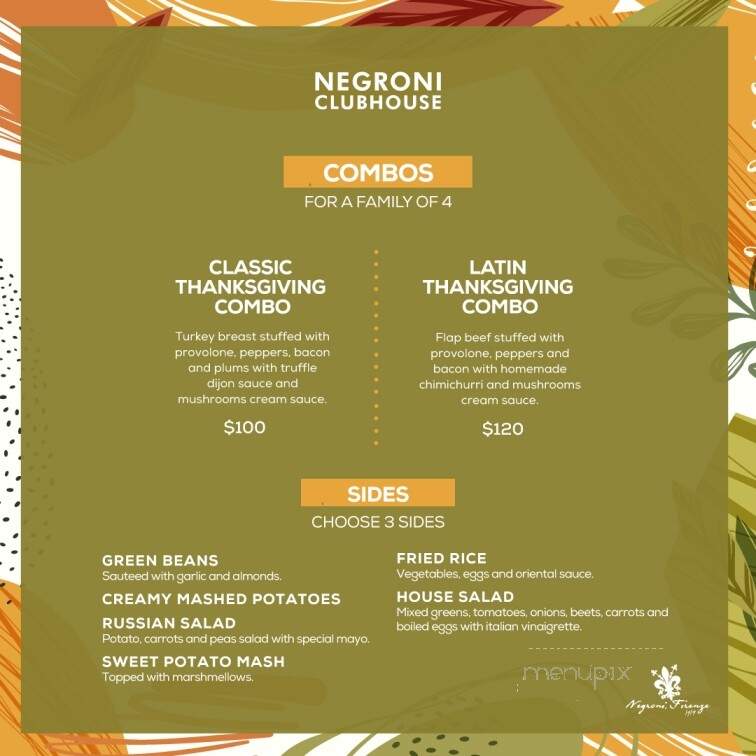 Negroni Doral Isles - Doral, FL menu_pic