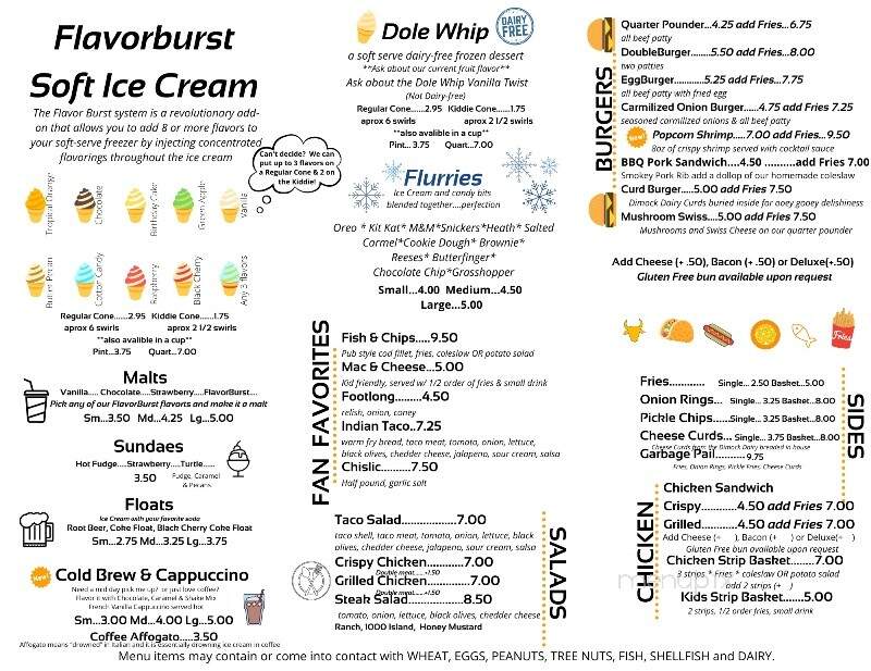 Country Drive Inn - Tyndall, SD menu_pic