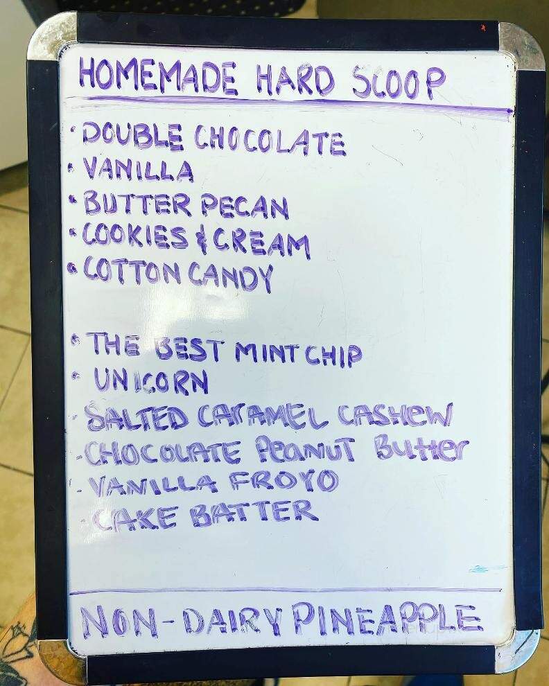 Kristin's Ice Cream Korner - West Kittanning, PA menu_pic