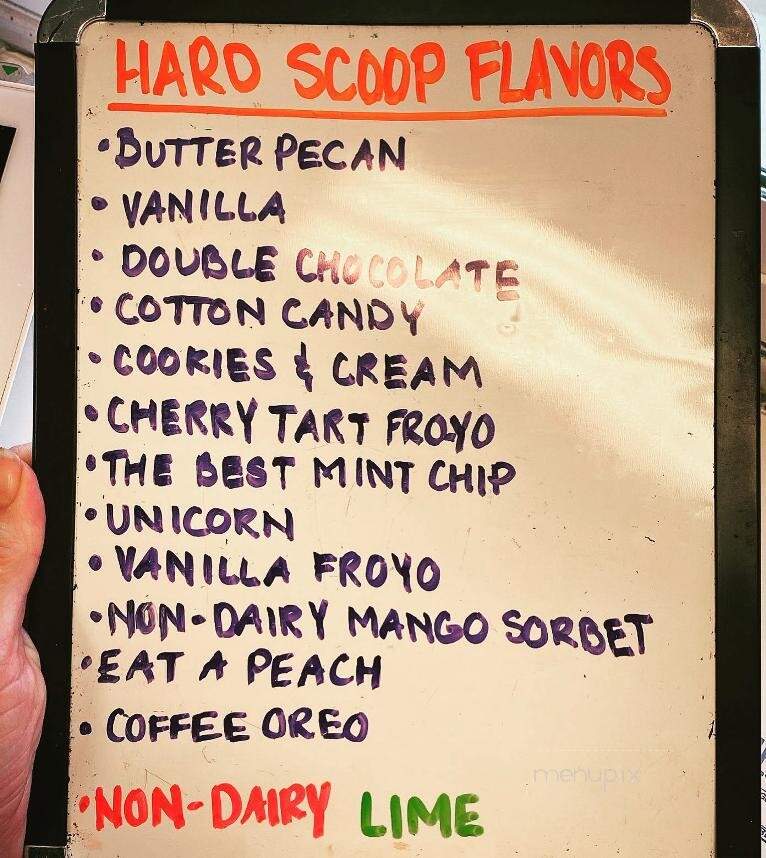 Kristin's Ice Cream Korner - West Kittanning, PA menu_pic