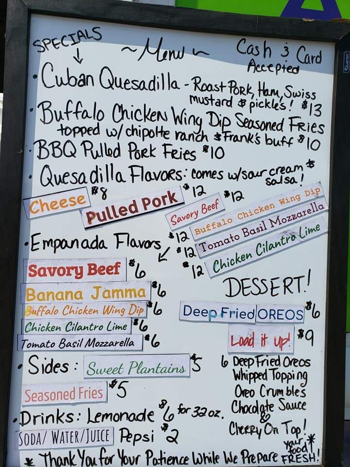 Sarita's Food Truck - Rome, NY menu_pic