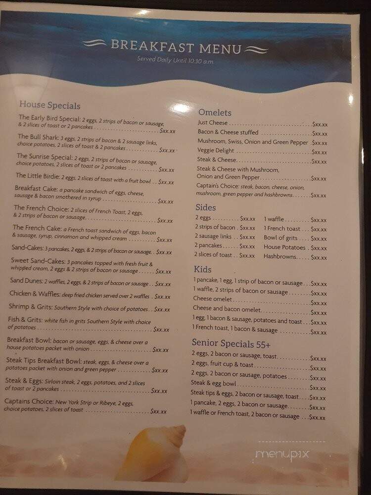 The Ocean Floor Bar & Grill - Daytona Beach, FL menu_pic