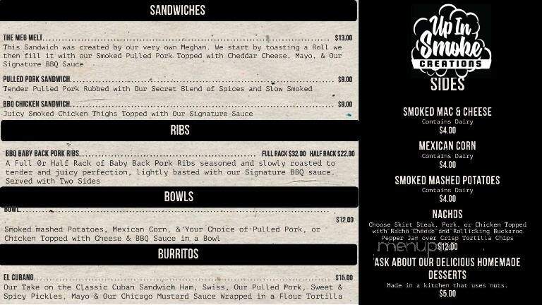Nightshade and Dark's Pandemonium Brewing - Waukegan, IL menu_pic
