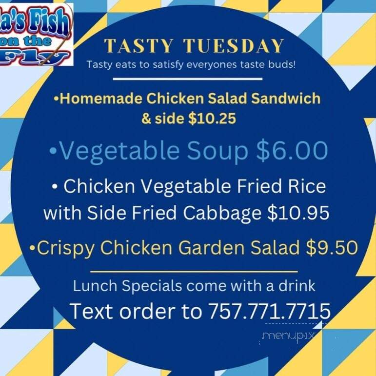 Dula's Fish on the Fly - Chesapeake, VA menu_pic