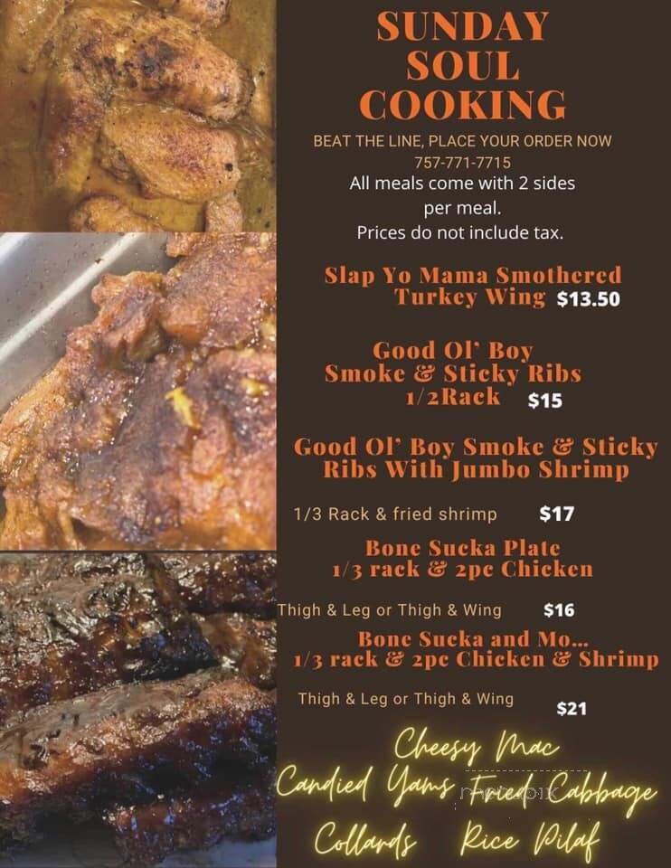 Dula's Fish on the Fly - Chesapeake, VA menu_pic