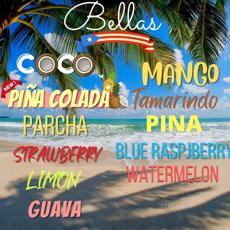 Bella's Italian Ice & Helado de Coco - Chicago, IL menu_pic