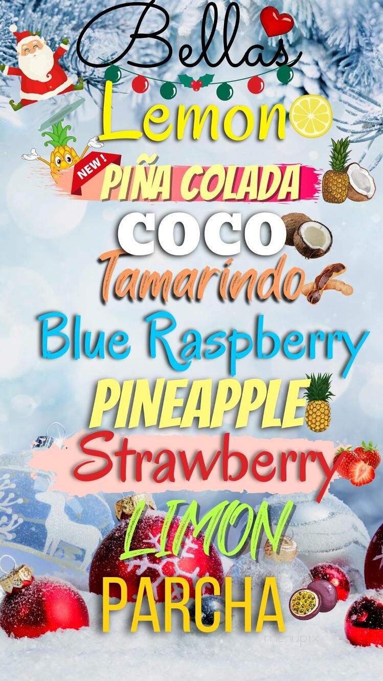 Bella's Italian Ice & Helado de Coco - Chicago, IL menu_pic