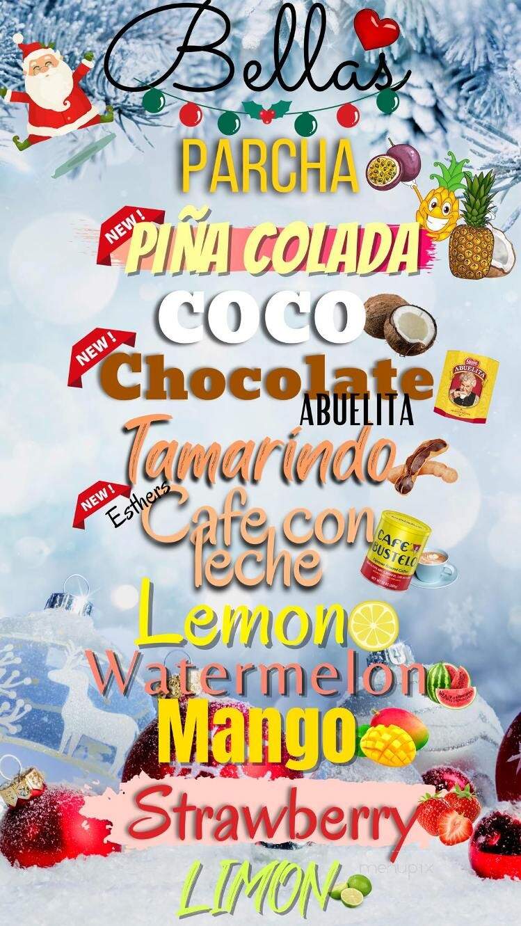 Bella's Italian Ice & Helado de Coco - Chicago, IL menu_pic