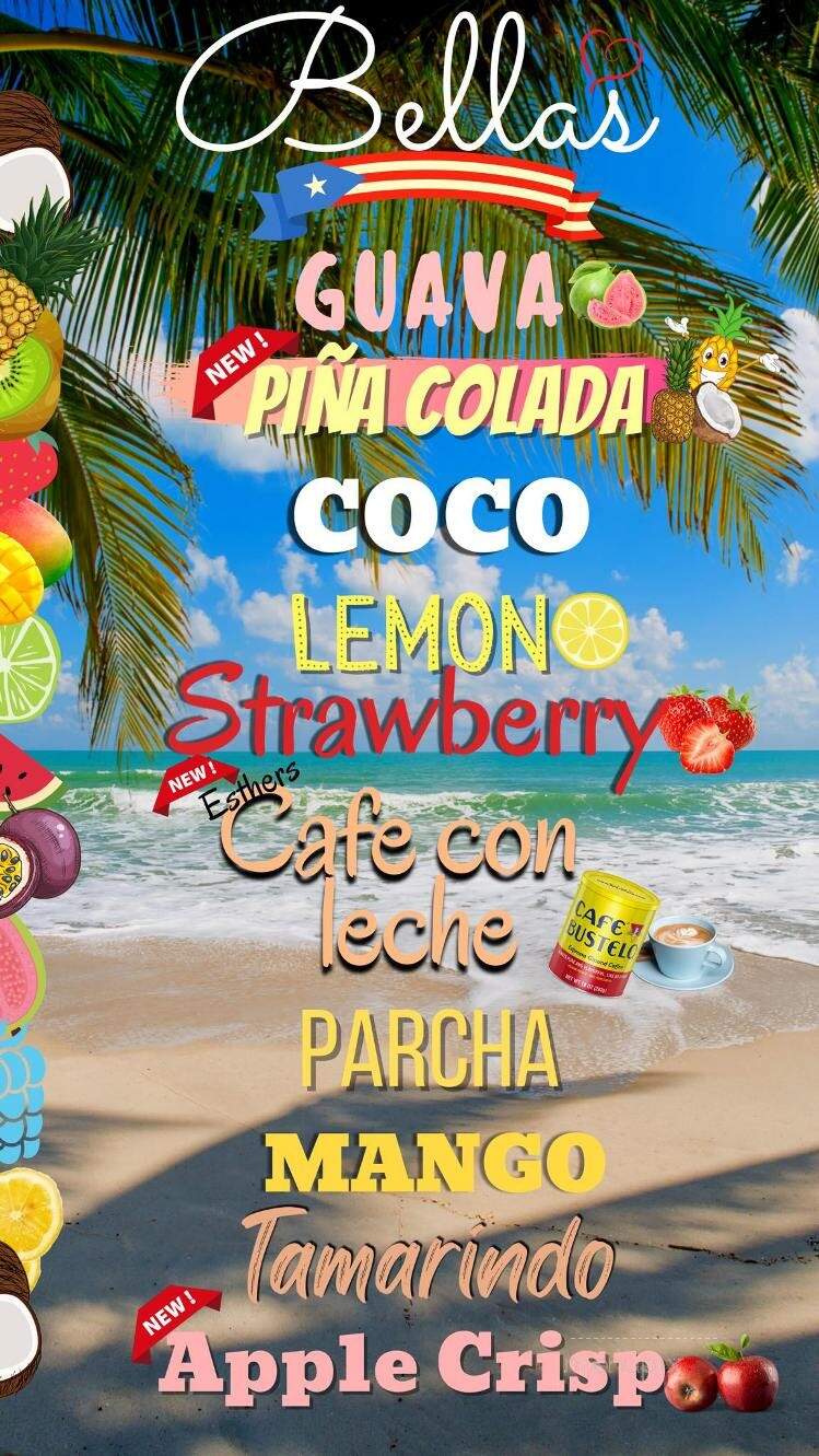 Bella's Italian Ice & Helado de Coco - Chicago, IL menu_pic