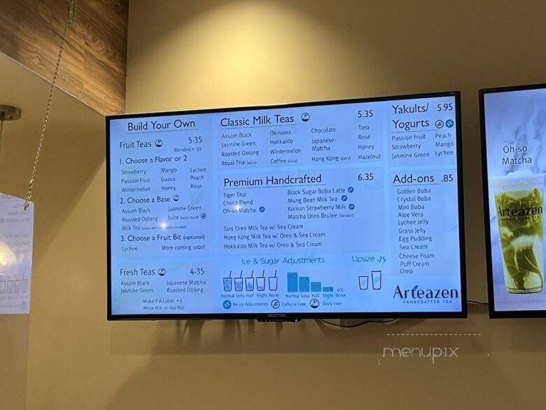 Arteazen - San Diego, CA menu_pic