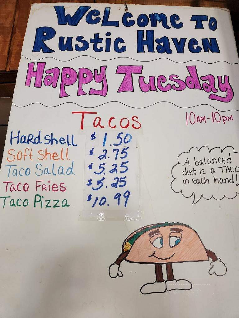 Rustic Haven Bar & Grille - Hixton, WI menu_pic