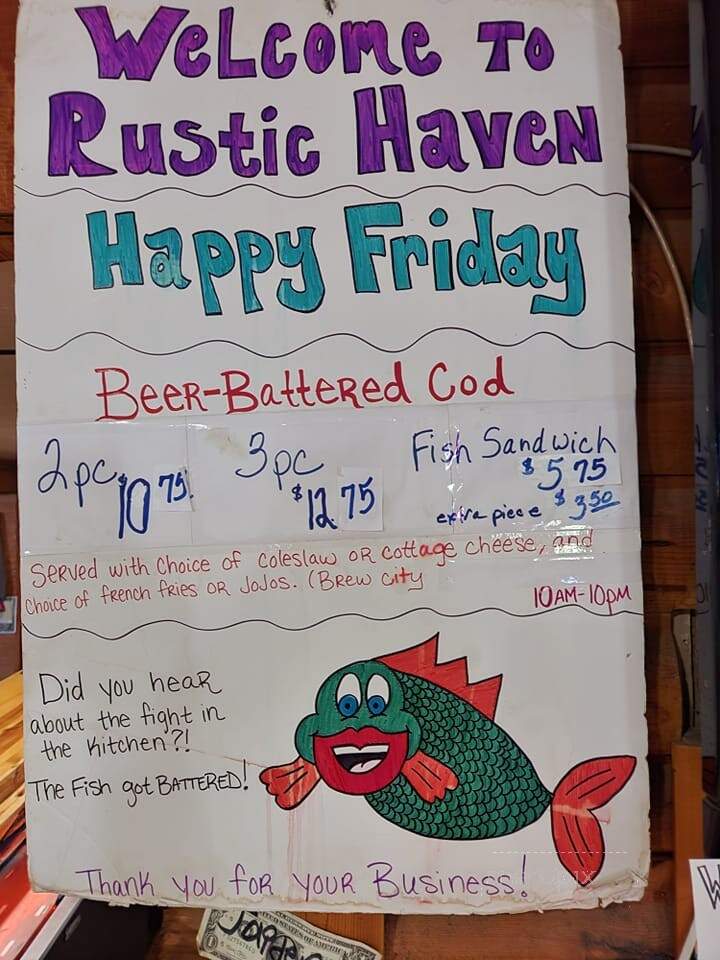 Rustic Haven Bar & Grille - Hixton, WI menu_pic