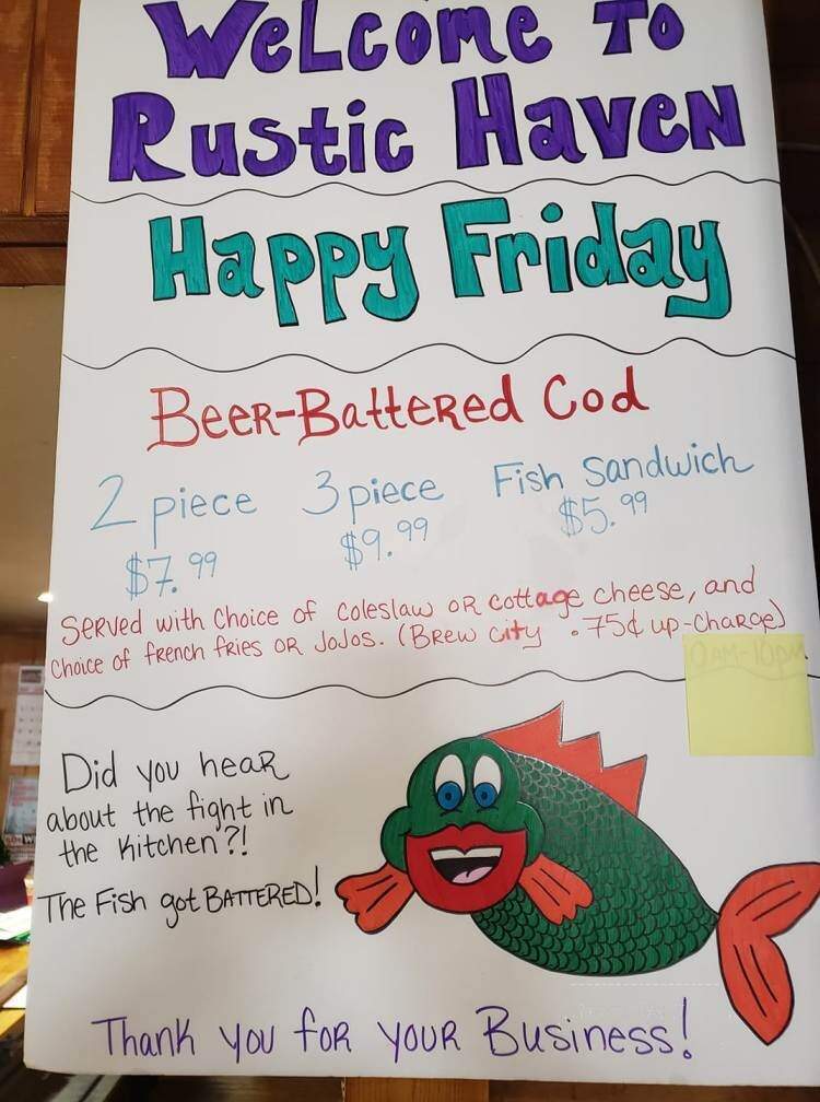 Rustic Haven Bar & Grille - Hixton, WI menu_pic