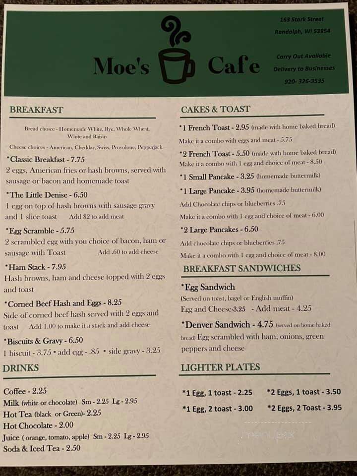 Moe's Cafe - Randolph, WI