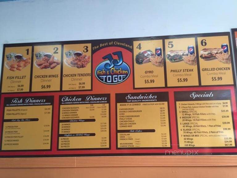 J J Fish and Chicken - Cleveland, OH menu_pic