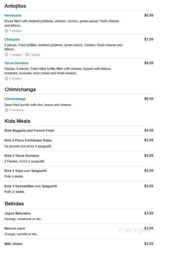 Marcellas Restaurant - Clearwater, FL menu_pic