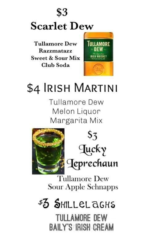 Price Street Pub - Springfield, IL menu_pic