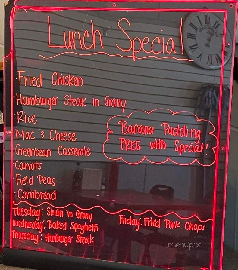 Linda's Grill - Pinewood, SC menu_pic