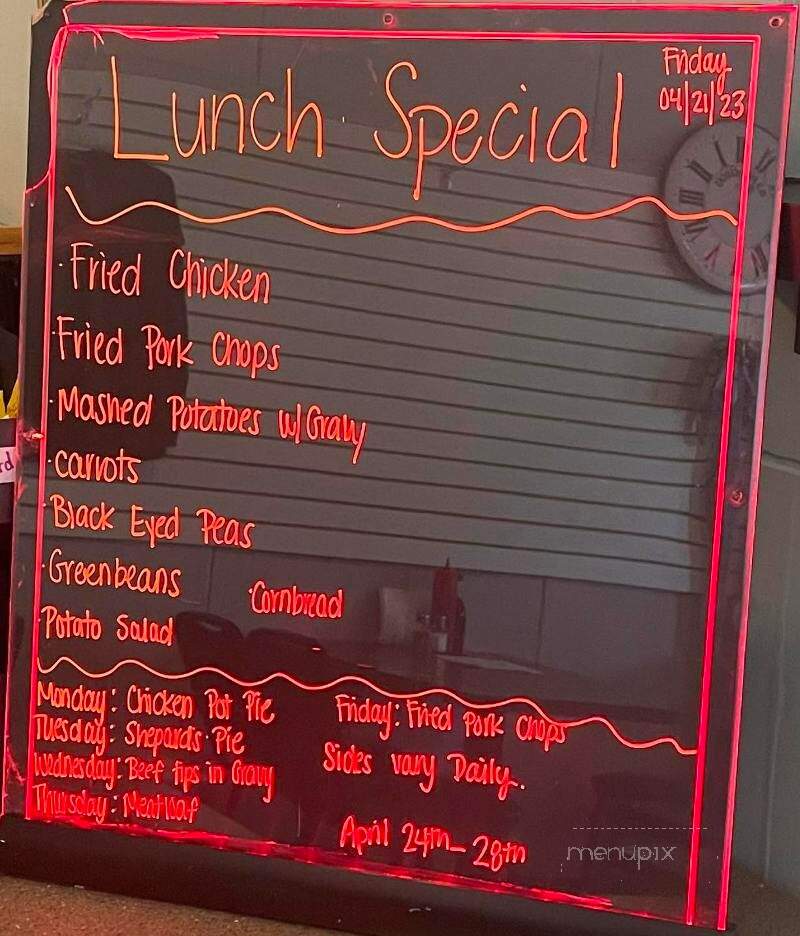 Linda's Grill - Pinewood, SC menu_pic