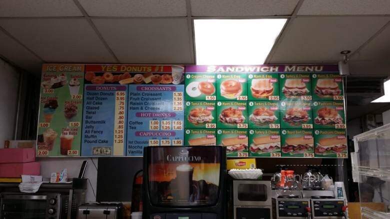Yes Donuts - Carson, CA menu_pic