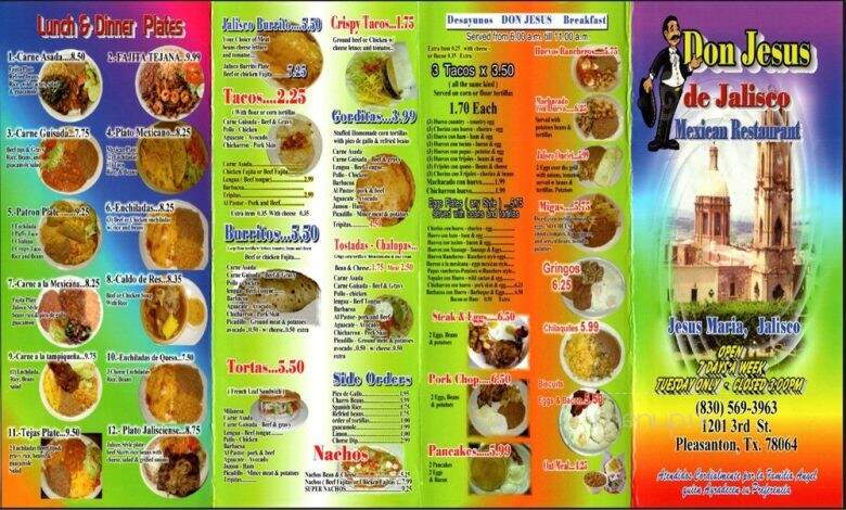 Don Juan Restaurant - Pleasanton, TX menu_pic