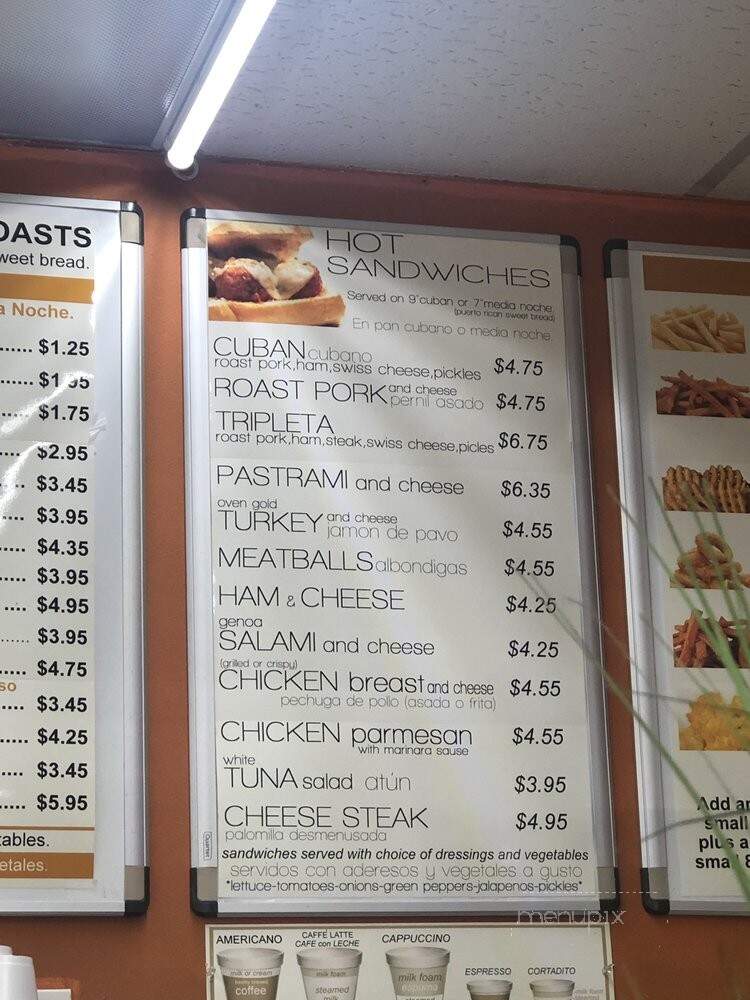 Coqui Bakery - Tampa, FL menu_pic