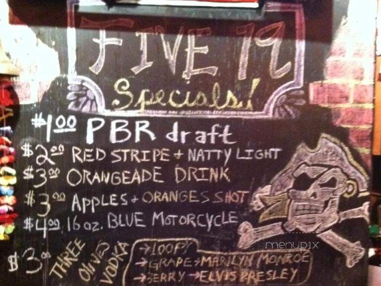 Club 519 - Greenville, NC menu_pic