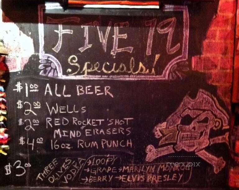 Club 519 - Greenville, NC menu_pic