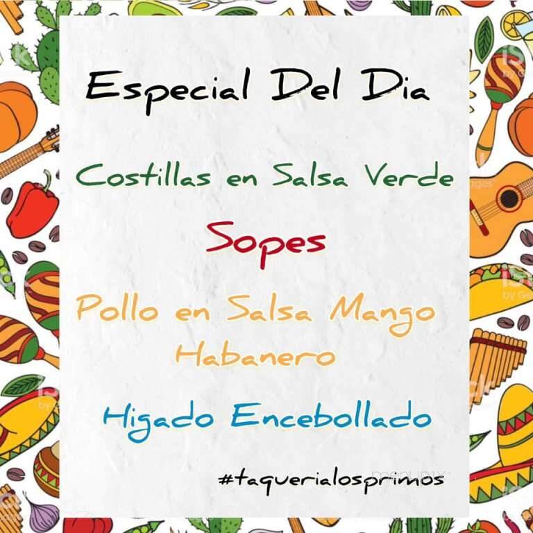 Taqueria Los Primos - Ocoee, FL menu_pic
