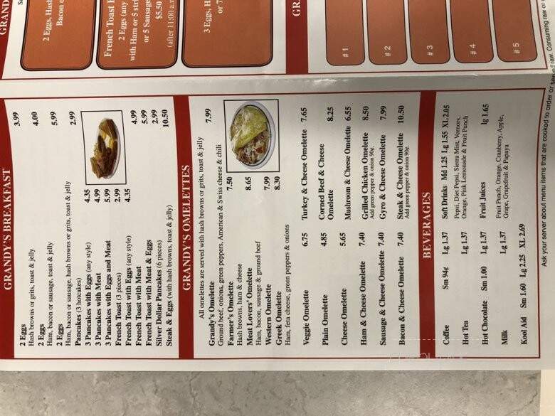 Grandy's Coney Island - Detroit, MI menu_pic