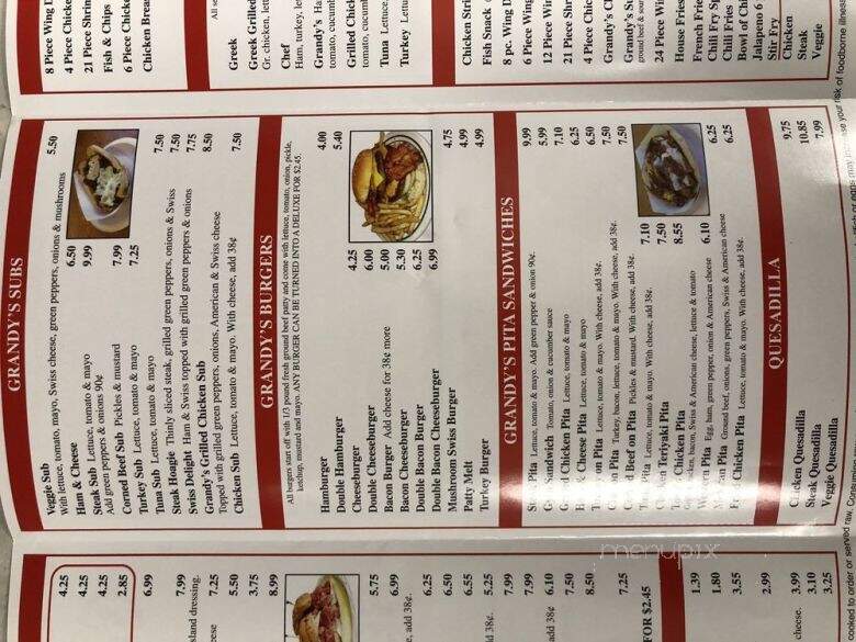 Grandy's Coney Island - Detroit, MI menu_pic
